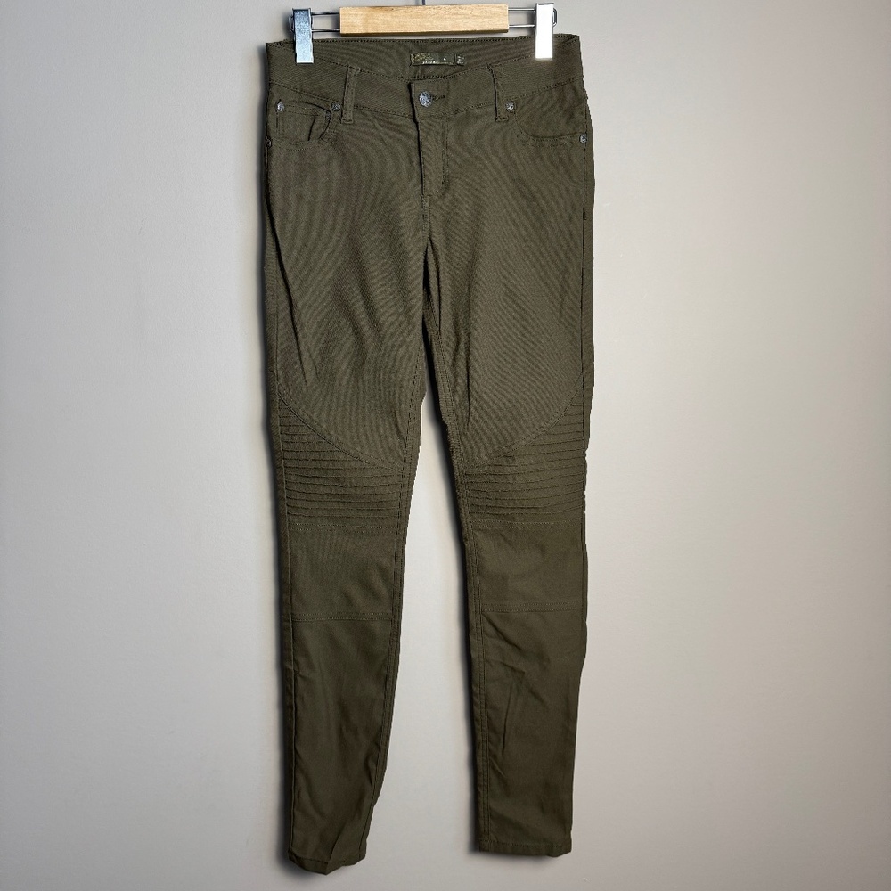 PRANA Women's Brenna Stretch Casual Stretch Pants Army/Olive Green 4 Low Waist‎